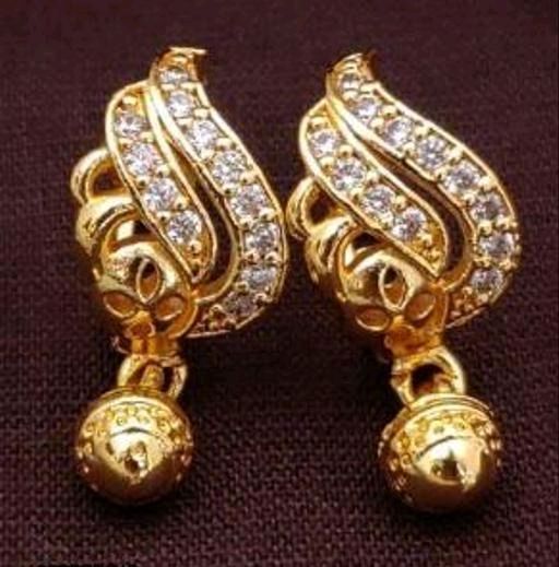 Buy Online Stylish Gold Colour Rings Alloy Earring for Girls and Women –  One Stop Fashion